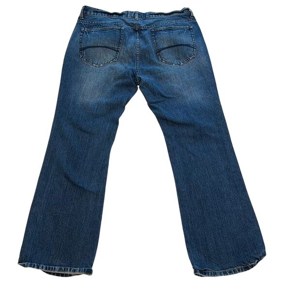 Ocean Pacific Men's Jeans Bootcut Dark Wash Blue Denim Size 38x30 Vintage 90s - Picture 2 of 7